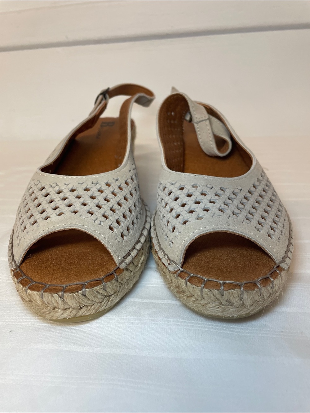 Brown’s Fullerton slingback wedge espadrille open toe sandals women’s size 8 - Picture 7 of 15